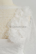 3D lace flowers/ 3D flowers sew on/ 3D flowers lace applique/ wedding dress lace applique// A24-451