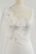 3D lace flowers/ 3D flowers sew on/ 3D flowers lace applique/ wedding dress lace applique// A24-452