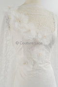 3D lace flowers/ 3D flowers sew on/ 3D flowers lace applique/ wedding dress lace applique// A24-452