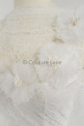 3D lace flowers/ 3D flowers sew on/ 3D flowers lace applique/ wedding dress lace applique// A24-452