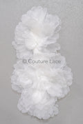 3D lace flowers/ 3D flowers sew on/ 3D flowers lace applique/ wedding dress lace applique// A24-451