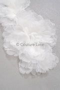 3D lace flowers/ 3D flowers sew on/ 3D flowers lace applique/ wedding dress lace applique// A24-451