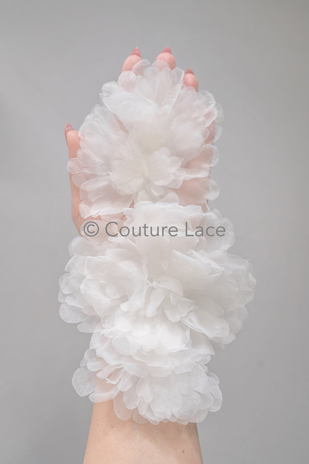 3D lace flowers/ 3D flowers sew on/ 3D flowers lace applique/ wedding dress lace applique// A24-451