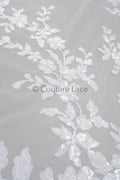 Blumen Braut Spitze Off-White/ Braut Spitzenstoff/ Blumen Hochzeit Spitze/ Couture Spitze// L23-552