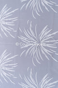 Tissu jacquard de mariée transparent avec grand motif floral 3D – Off-White // R-044