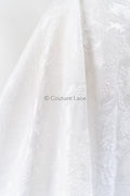 Jacquard nupcial con motivo floral – Off-White, elegante jacquard satinado // R-047-WE