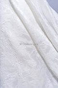 Jacquard nupcial con motivo floral – Off-White, elegante jacquard satinado // R-047-WE