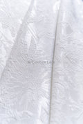 Jacquard nupcial con motivo floral – Off-White, elegante jacquard satinado // R-047-WE
