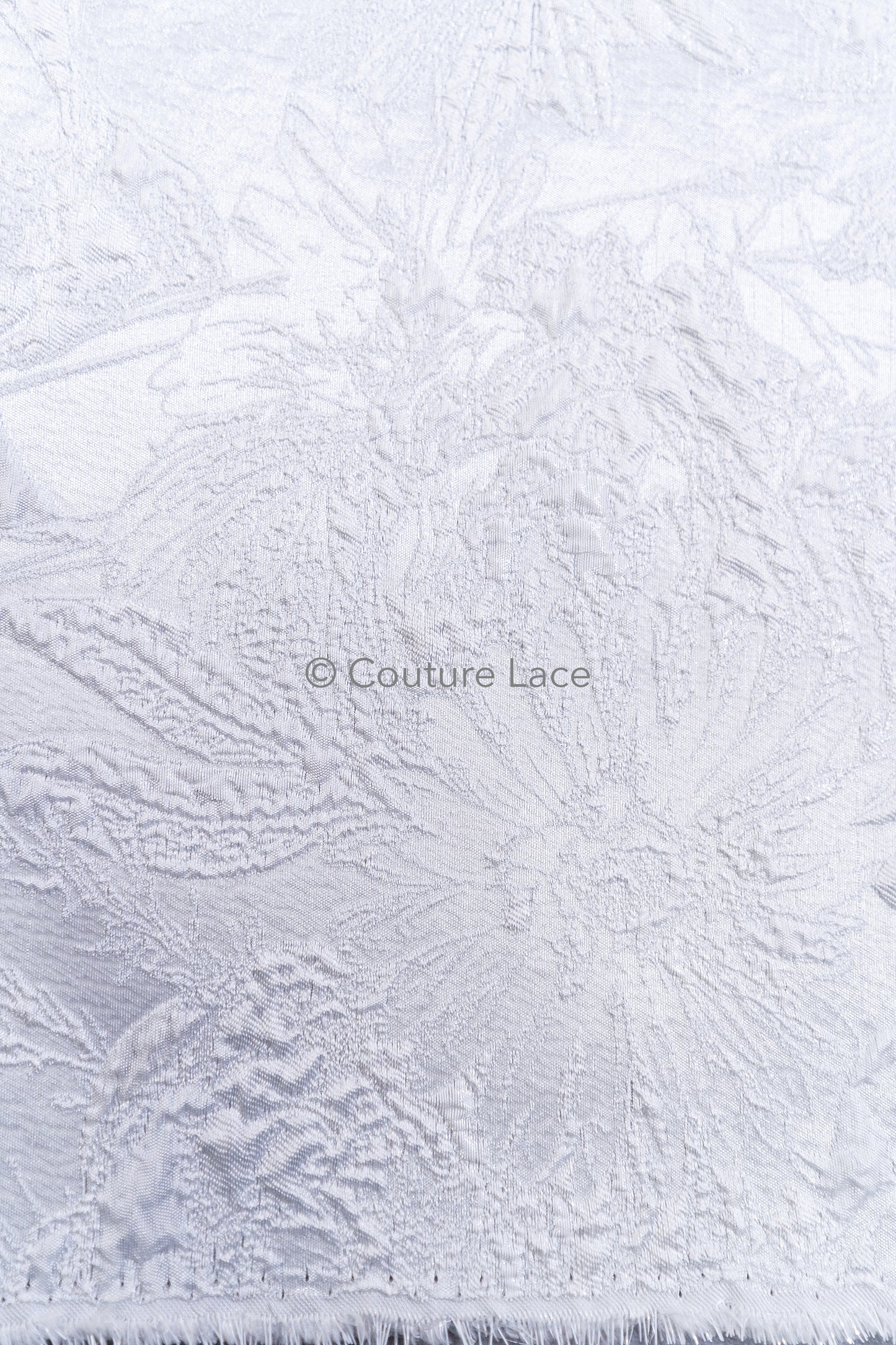 Jacquard nupcial con motivo floral – Off-White, elegante jacquard satinado // R-047-WE