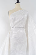 Jacquard nupcial con motivo floral – Off-White, elegante jacquard satinado // R-047-WE