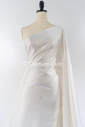 Structured Mikado Fabric Off-White with Silver Lyrex Threads – Perfect for Princess Wedding Dresses &amp; Decoration// R-136