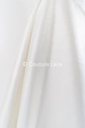 Structured Mikado Fabric Off-White with Silver Lyrex Threads – Perfect for Princess Wedding Dresses &amp; Decoration// R-136