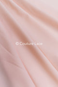 Bright Peach-colored, soft-rose colored stretch satin – ideal for elegant evening dresses and festive occasions // R-140-17