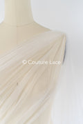 Tulle souple ultra-doux - ivoire-crème/ brillant - 160 cm de large // R-156-6-BALLEN