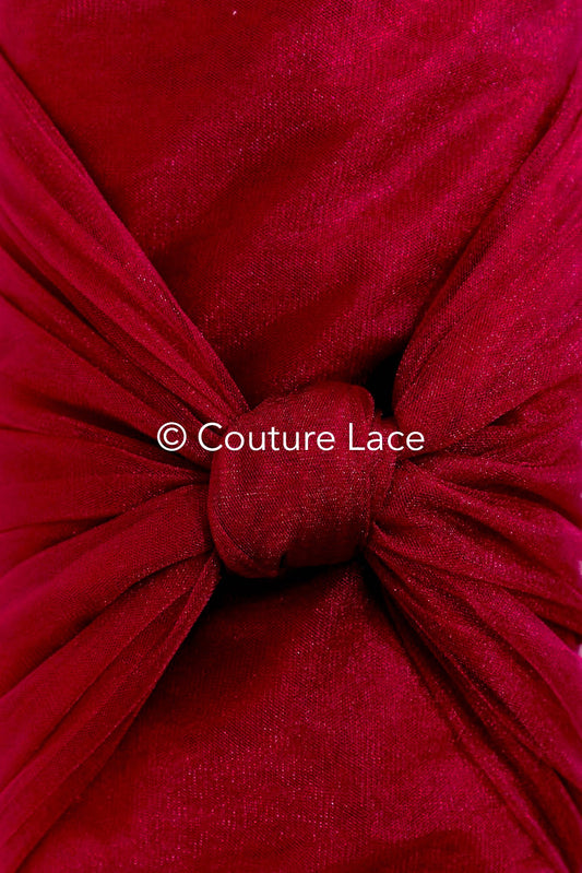 Rollo de 27,4 metros / 30 yardas - Tul suave extra ligero – Rojo rubí intenso/ brillante – 160 cm de ancho // R-158-16-BALLEN