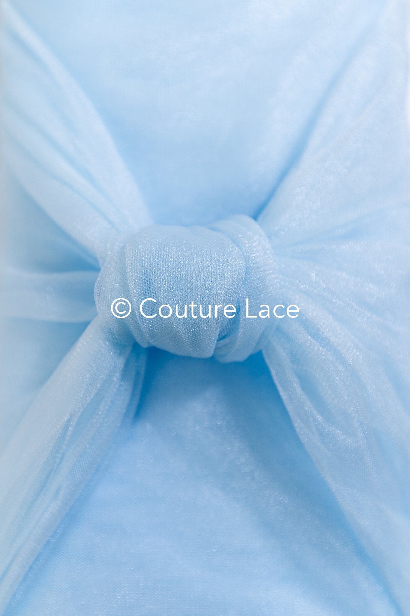Tulle souple ultra-doux - Bleu ciel doux/ brillant - 160 cm de large // R-161-28-BALLEN