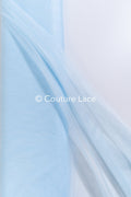 Tulle souple ultra-doux - Bleu ciel doux/ brillant - 160 cm de large // R-161-28-BALLEN
