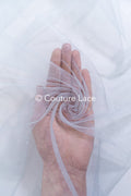 Tulle souple ultra-doux - Bleu ciel doux/ brillant - 160 cm de large // R-161-28-BALLEN