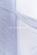 Tulle souple ultra-doux - Gris argent doux/ brillant - 160 cm de large // R-162-30-BALLEN