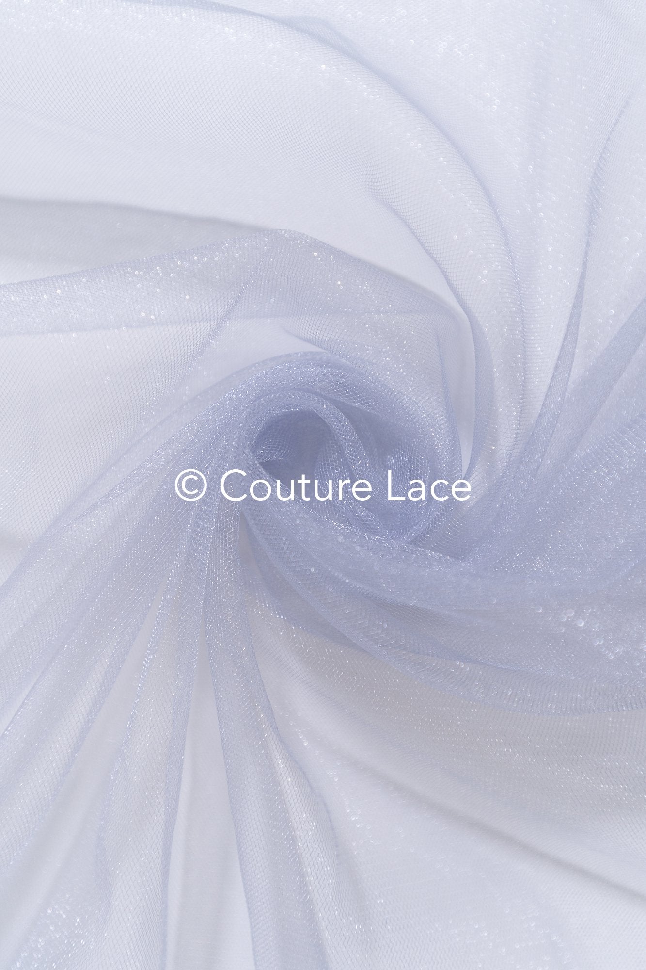 Tulle souple ultra-doux - Gris argent doux/ brillant - 160 cm de large // R-162-30-BALLEN