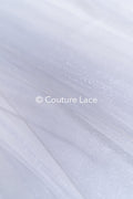 Tulle souple ultra-doux - Gris argent doux/ brillant - 160 cm de large // R-162-30-BALLEN