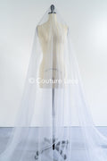 Tulle souple ultra-doux - Gris argent doux/ brillant - 160 cm de large // R-162-30-BALLEN