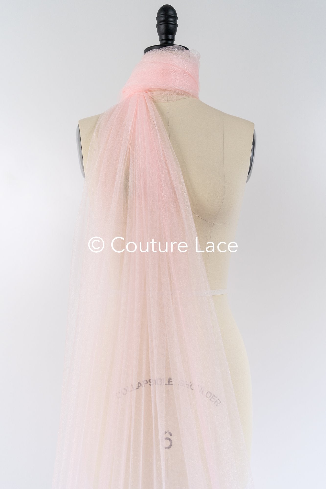 Tul suave extra ligero – Nude rosado suave/ brillante – 160 cm de ancho //  R-163-31