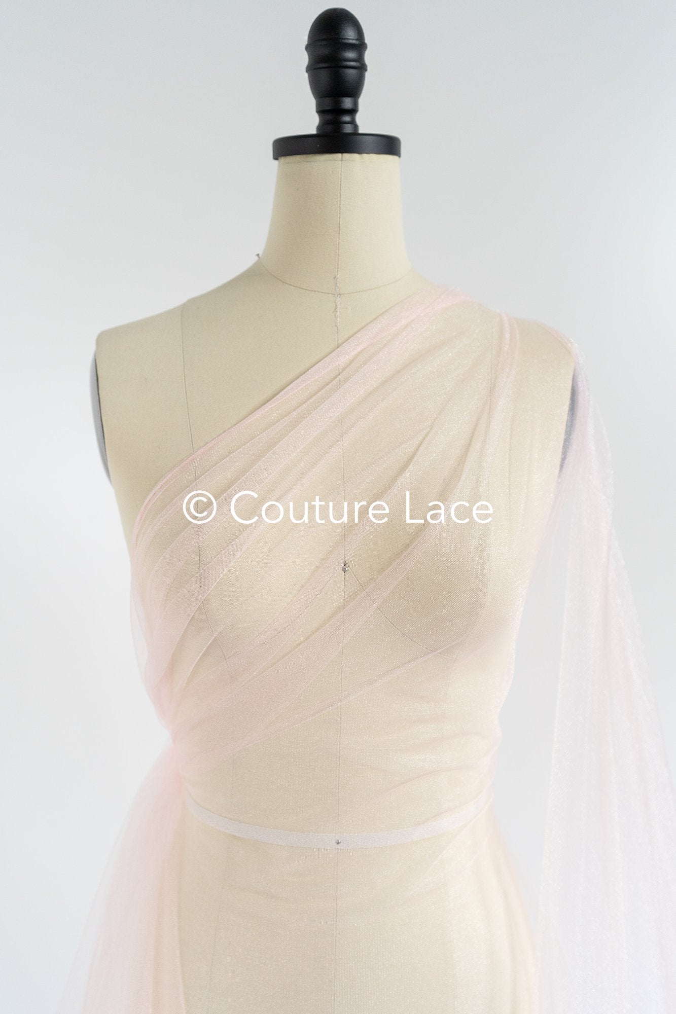 Tul suave extra ligero – Nude rosado suave/ brillante – 160 cm de ancho //  R-163-31