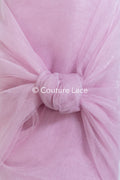 Tulle souple ultra-doux - Rose poudré clair/ brillant - 160 cm de large // R-164-33-BALLEN