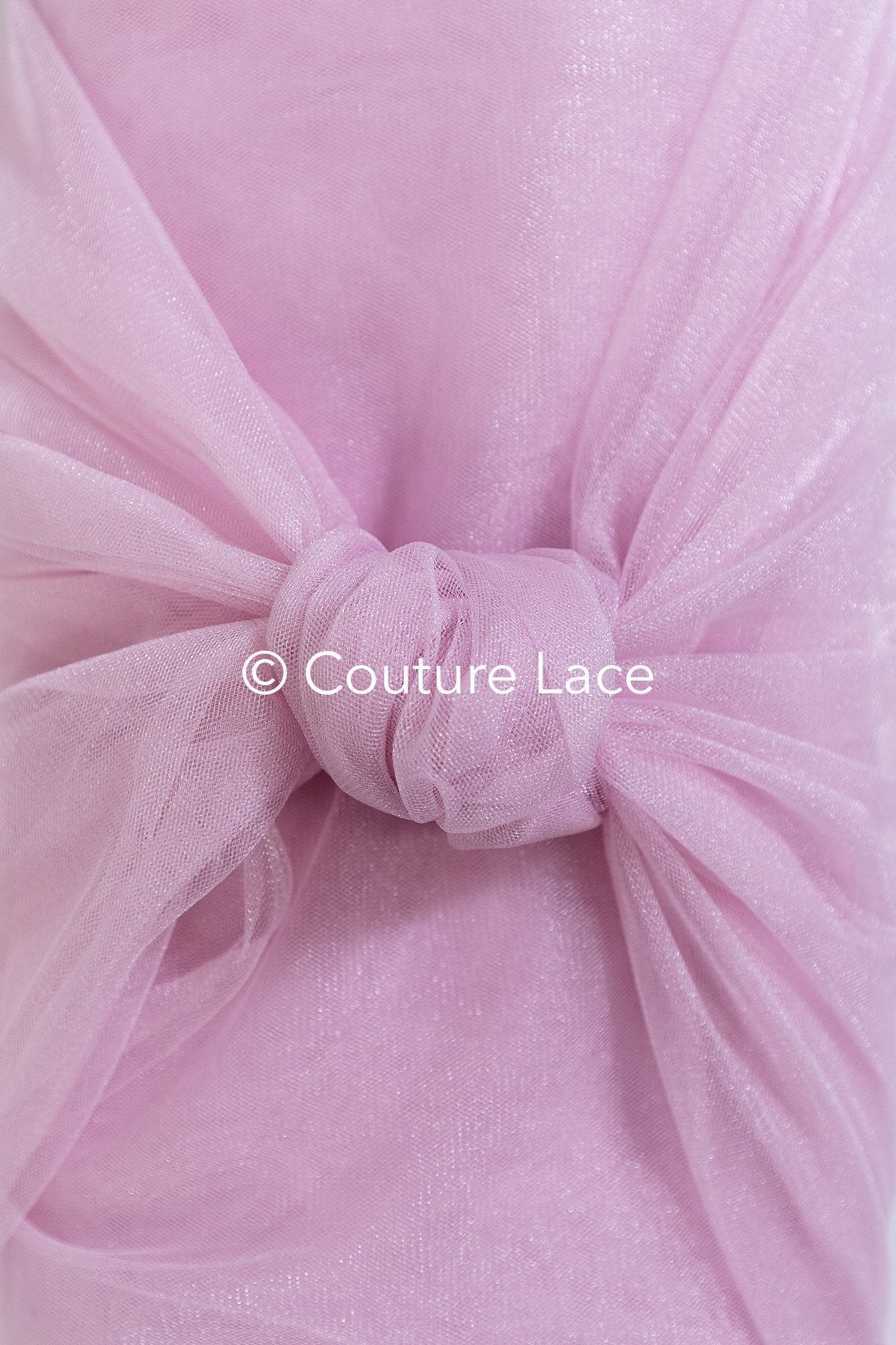 Tulle souple ultra-doux - Rose poudré clair/ brillant - 160 cm de large // R-164-33-BALLEN
