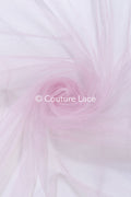 Tulle souple ultra-doux - Rose poudré clair/ brillant - 160 cm de large // R-164-33-BALLEN