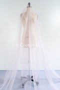 Tulle souple ultra-doux - Rose poudré clair/ brillant - 160 cm de large // R-164-33-BALLEN