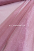 Tulle souple ultra-doux - Vieux rose vintage/ brillant - 160 cm de large // R-165-34