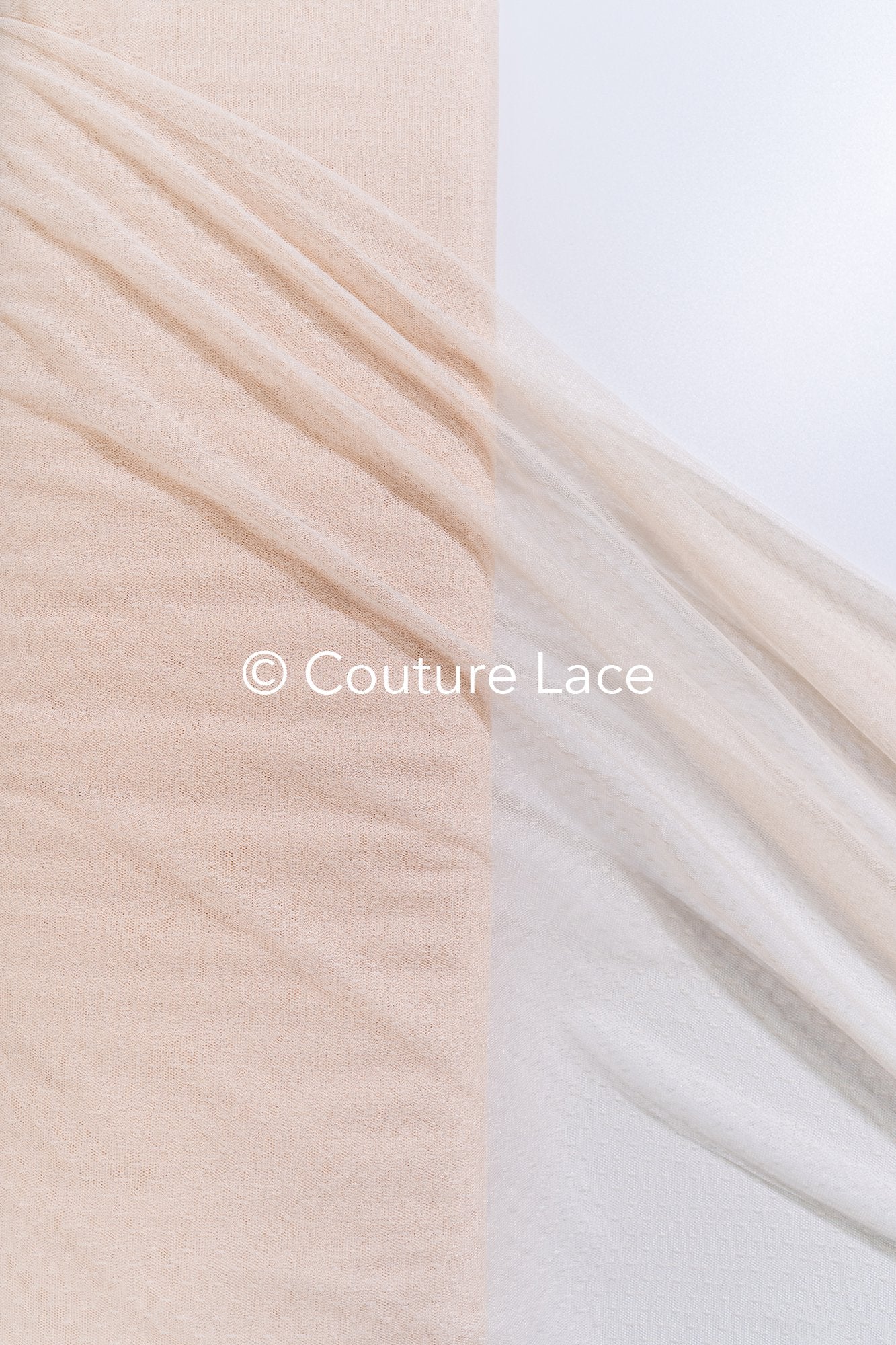 Tul con puntos súper suave – Champagner – 150 cm de ancho // R-170-6