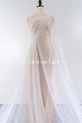 Fine Glitter Tulle/ Off-White Silver Glitter Tulle/ Glitter Tulle for Veils// R-207