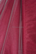 Tul suave extra ligero – Rojo rubí intenso/ brillante – 160 cm de ancho // R-158-16