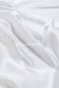 Light Silky Off-White Bridal Satin – Fine fabric for bridal wear, formal wear and home textiles // R-059