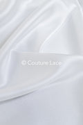 Light Silky Off-White Bridal Satin – Fine fabric for bridal wear, formal wear and home textiles // R-059