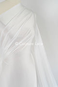 Light Silky Off-White Bridal Satin – Fine fabric for bridal wear, formal wear and home textiles // R-059