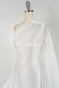 Light Silky Off-White Bridal Satin – Fine fabric for bridal wear, formal wear and home textiles // R-059