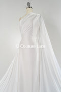 Light Silky Off-White Bridal Satin – Fine fabric for bridal wear, formal wear and home textiles // R-059