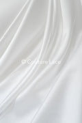 Light Silky Off-White Bridal Satin – Fine fabric for bridal wear, formal wear and home textiles // R-059