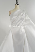 Off-White Structured Mikado Fabric in Ivory – Perfect for Princess Wedding Dresses &amp; Decoration //R-063