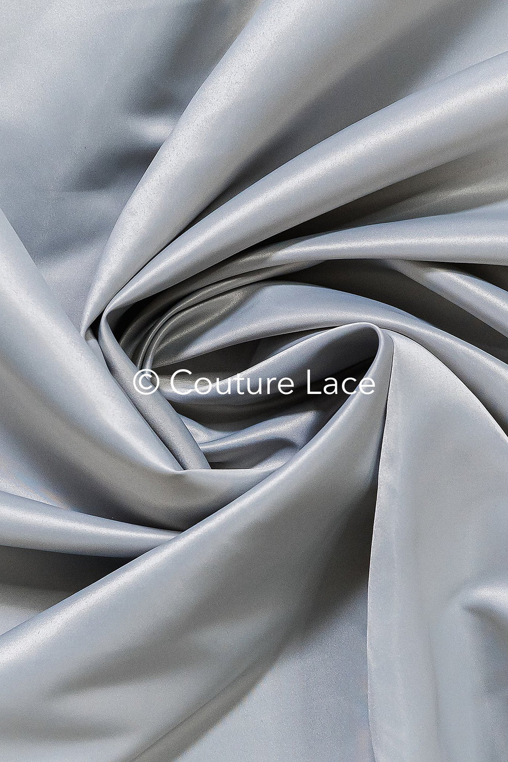 Silver-Gray Satin – Silky shiny satin for noble princess dresses, evening gowns and decoration // R-064