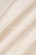 Light beige/sand-colored satin, silky satin for noble princess dresses, evening gowns and decoration // R-068
