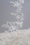 Brautspitze Borte weiß/ Boho Spitzenborte off-white/ Braut Spitzenborte/ Spitzenborte für Brautkleid// T24-021