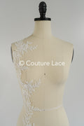 Brautspitze Borte weiß/ Boho Spitzenborte off-white/ Braut Spitzenborte/ Spitzenborte für Brautkleid// T24-021