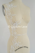 Brautspitze Borte weiß/ Boho Spitzenborte off-white/ Braut Spitzenborte/ Spitzenborte für Brautkleid// T24-021