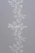 Brautspitze Borte mit Pailletten/ Spitzenborte off-white/ Braut Spitzenborte/ Spitzenborte für Brautkleid// T24-022