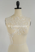 Brautspitze Borte/ Spitzenborte off-white/ florale Braut Spitzenborte/ Spitzenborte für Brautkleid// T24-024